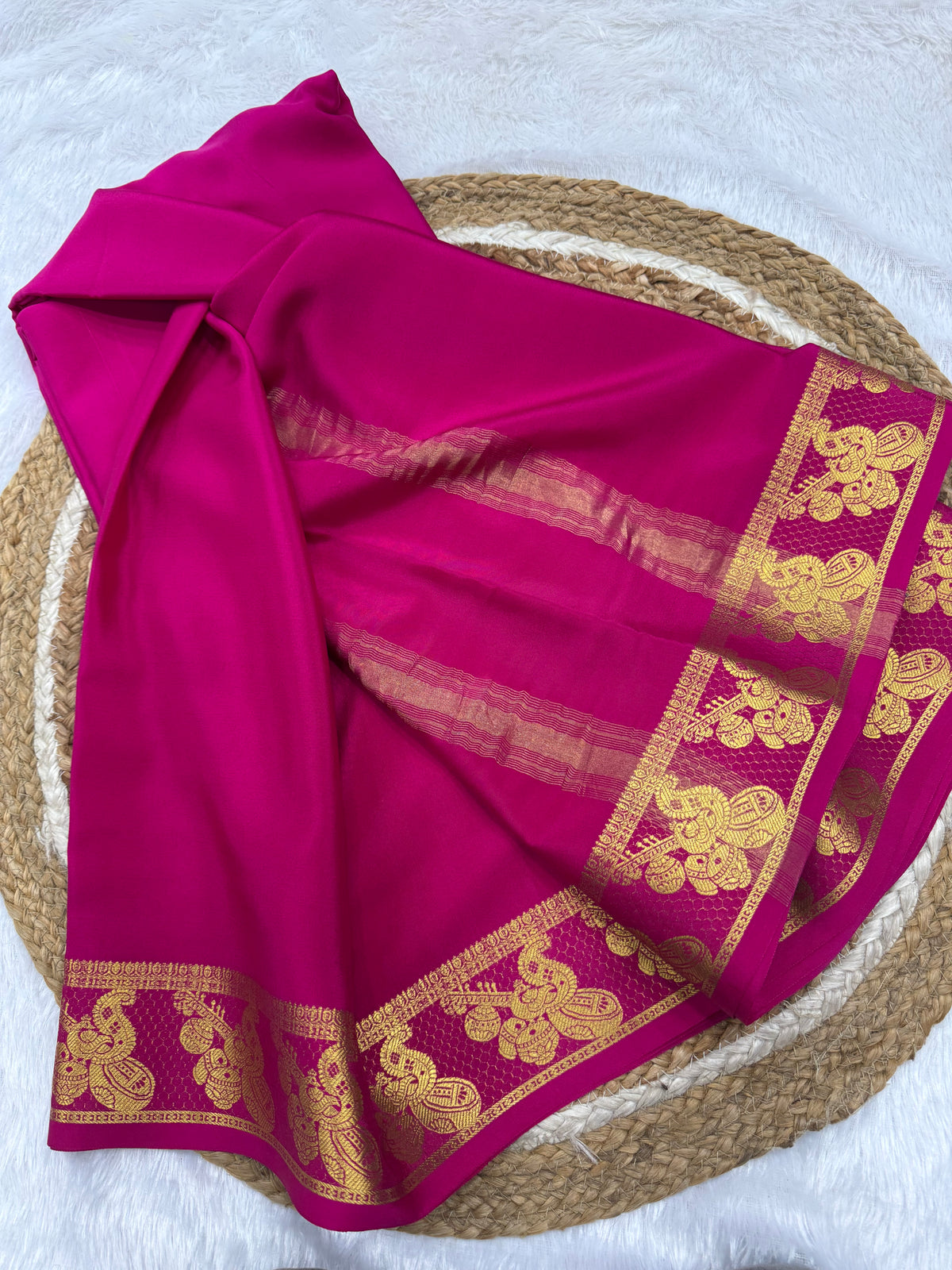 Mysore silk self border
