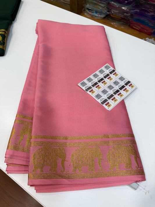 Mysore silk sarees elephant borders