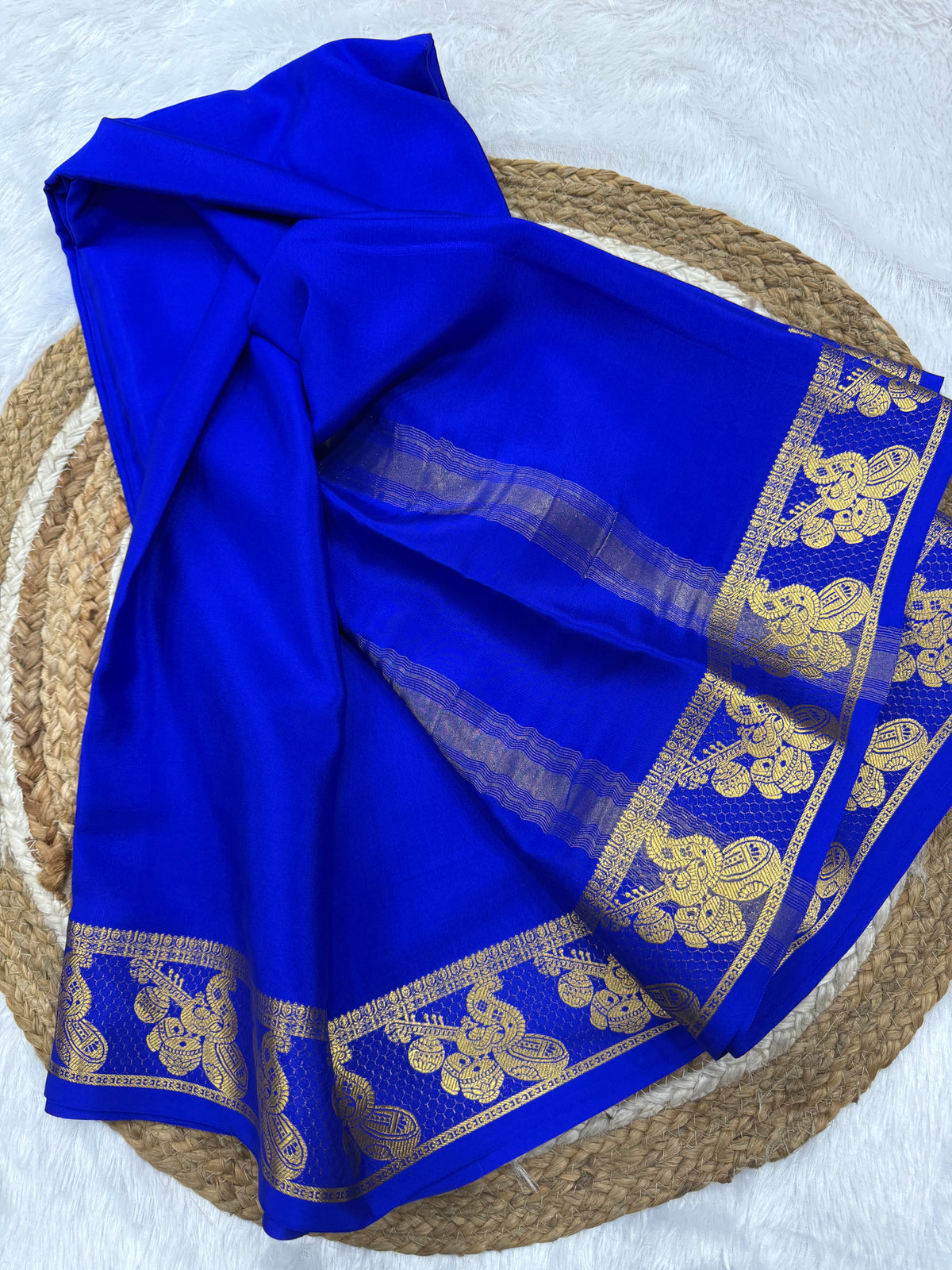 Mysore silk self border