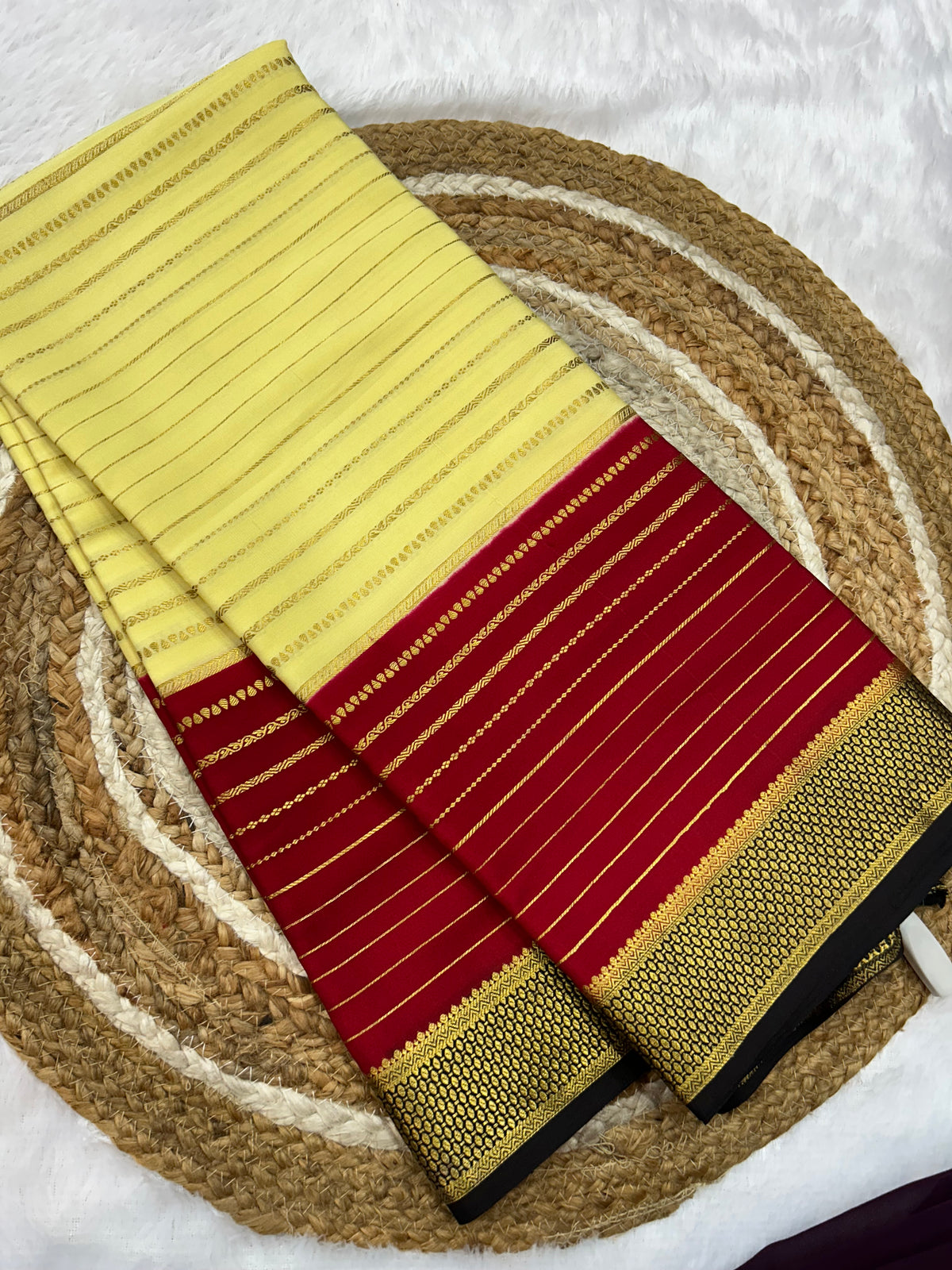 Mysore silk 3d saree