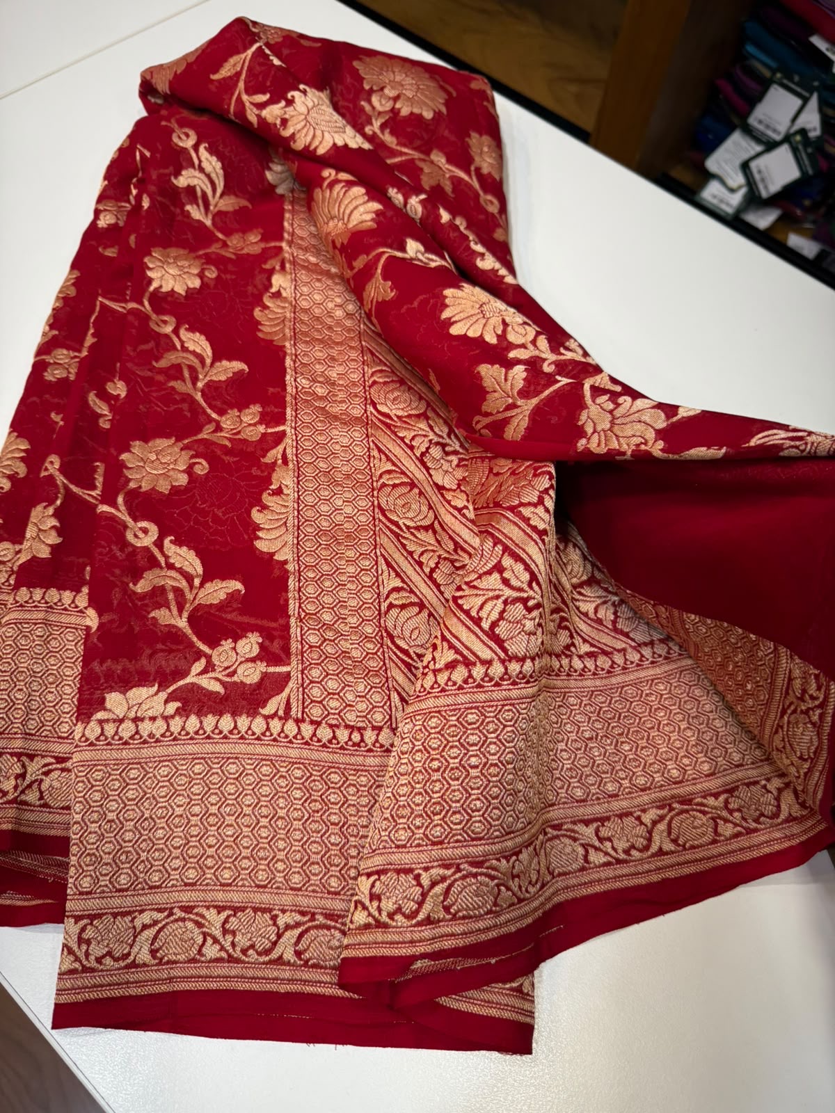 Khaddi Georgette sarees