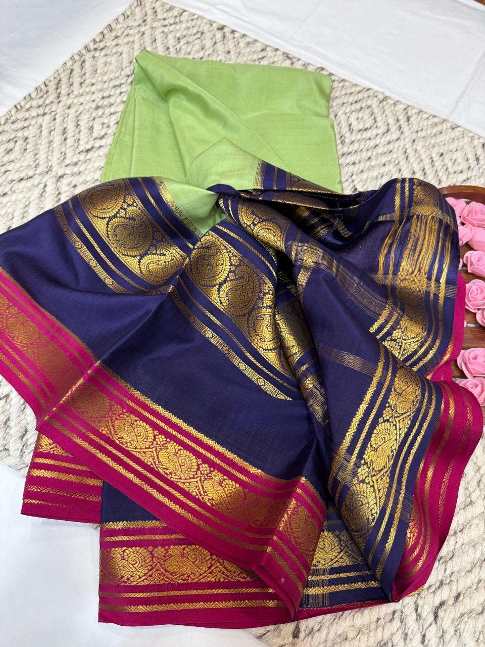 Mysore silk sarees 3D pattern