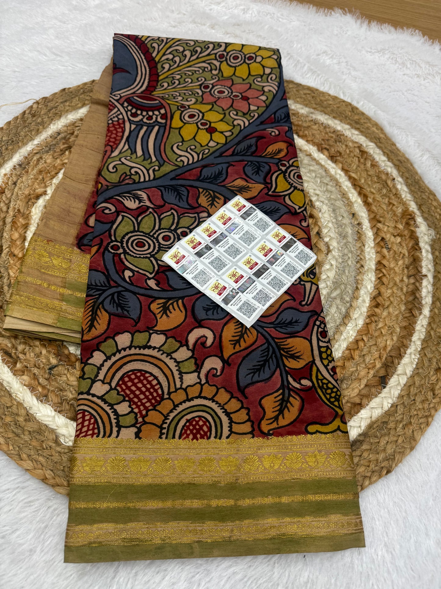 Kalamkari Mysore silk