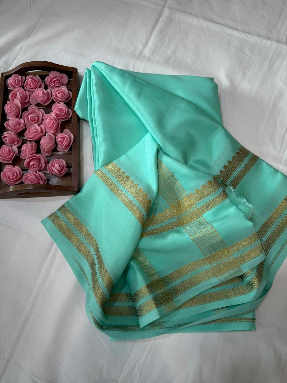 Mysore silk sarees self pattern