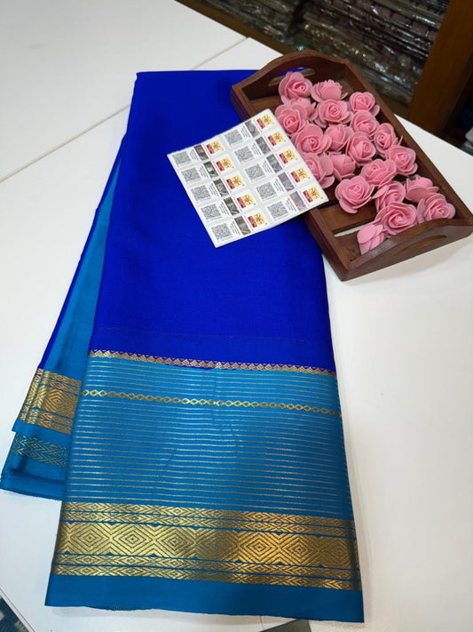 Mysore silk sarees light weight pattern