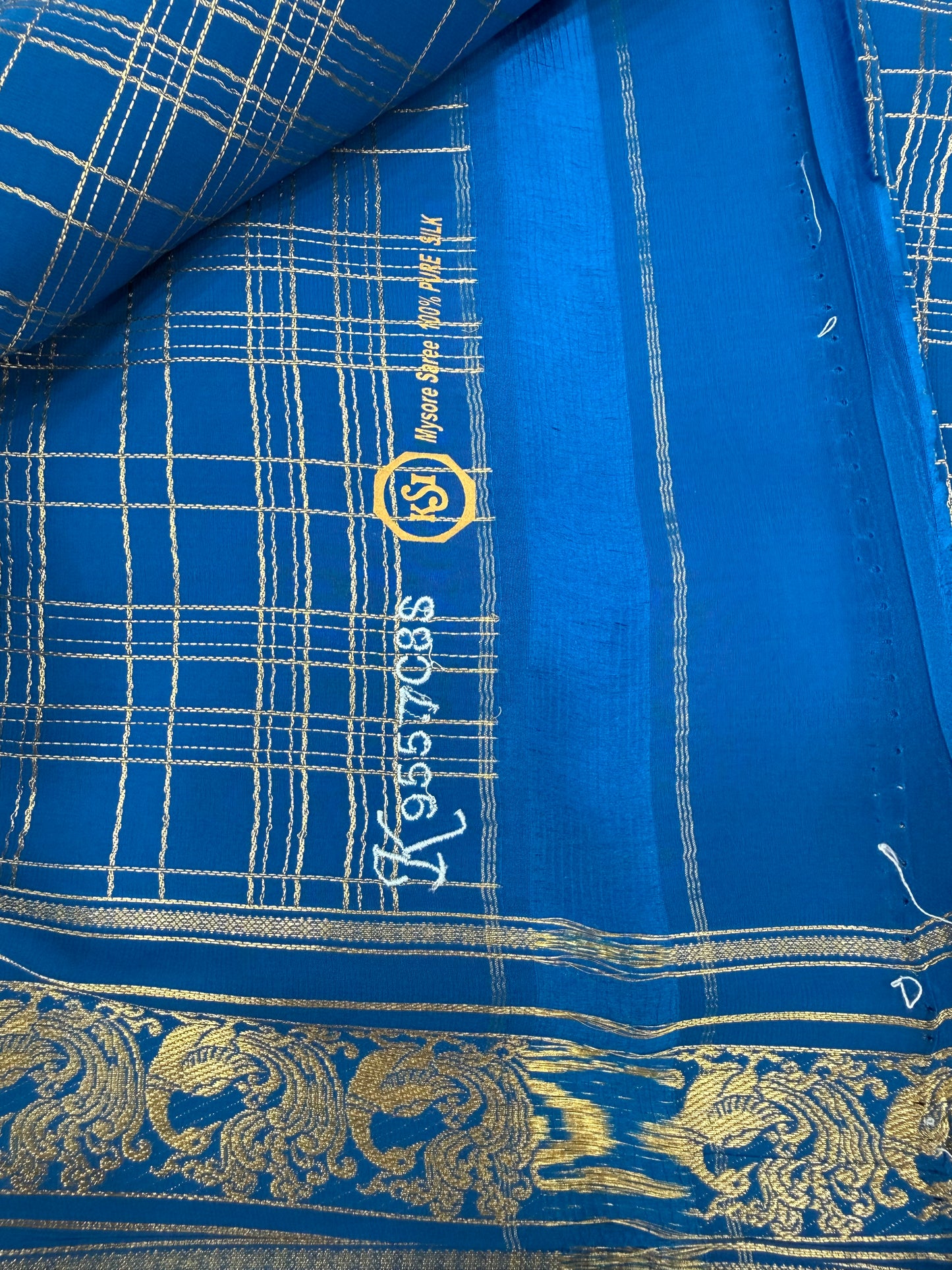 Pure zari Multi checks