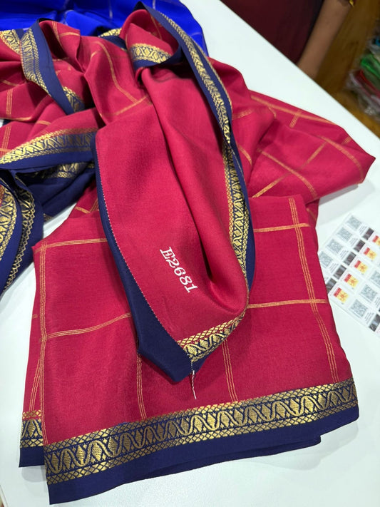 Pure Zari Mysore silk saree
