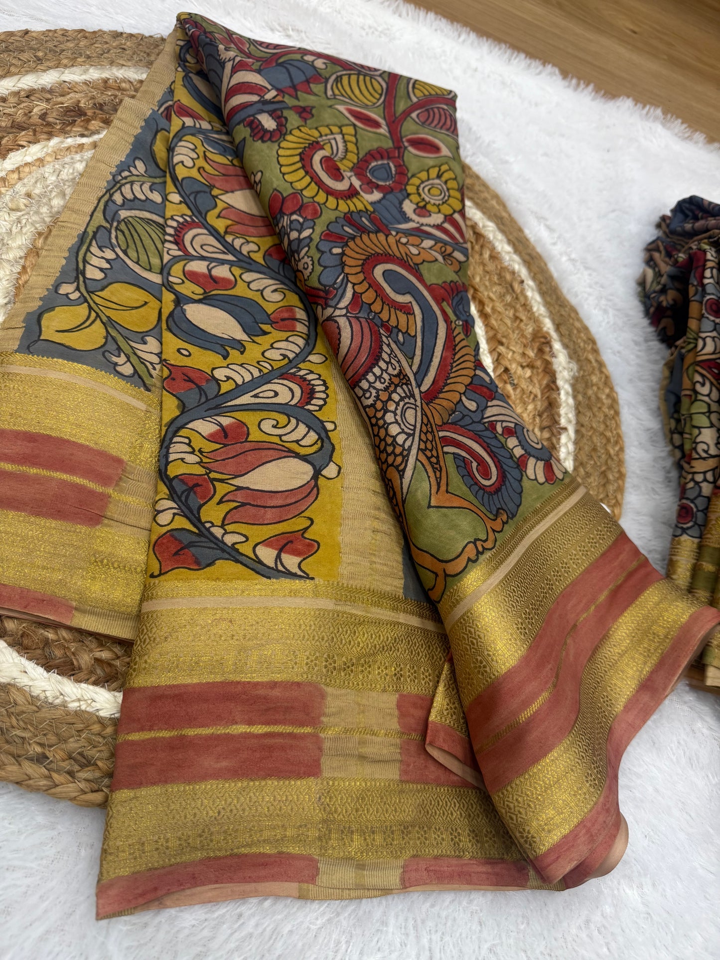 Kalamkari Mysore silk