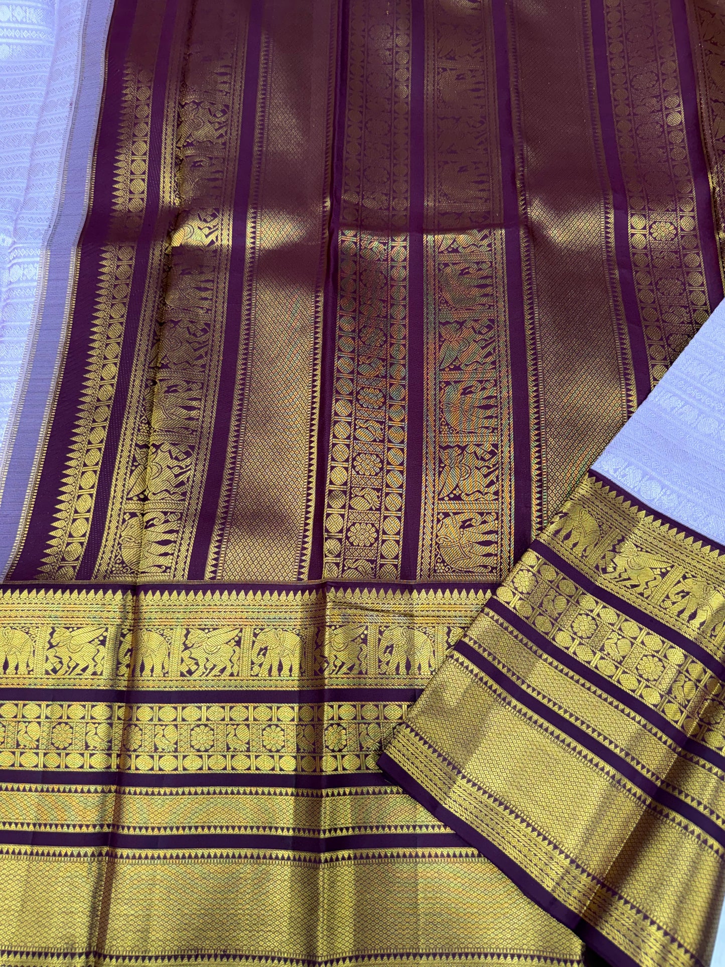 Peacock and elephant design work