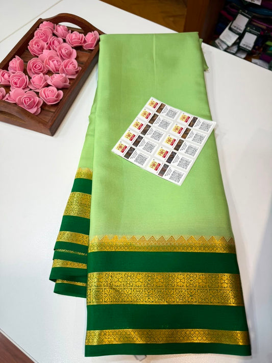 Mysore silk sarees light weight pattern