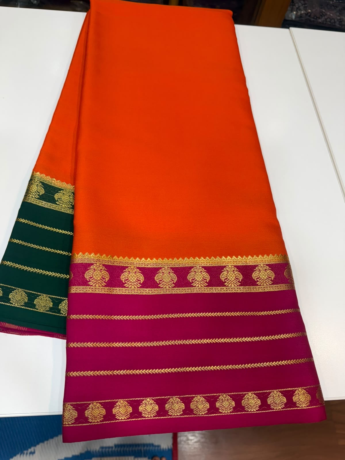 Mysore silk sarees 3D pattern