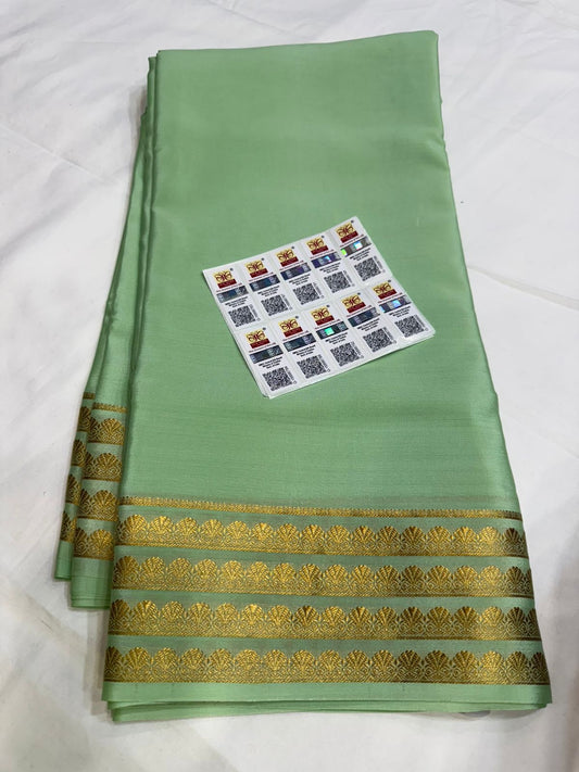 Mysore silk sarees self pattern