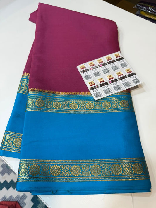 Mysore silk sarees Bentex pattern
