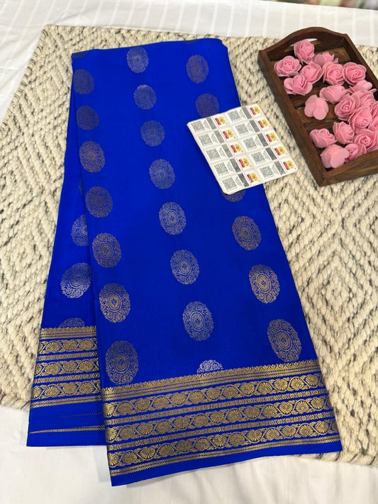 Mysore silk sarees Butta pattern