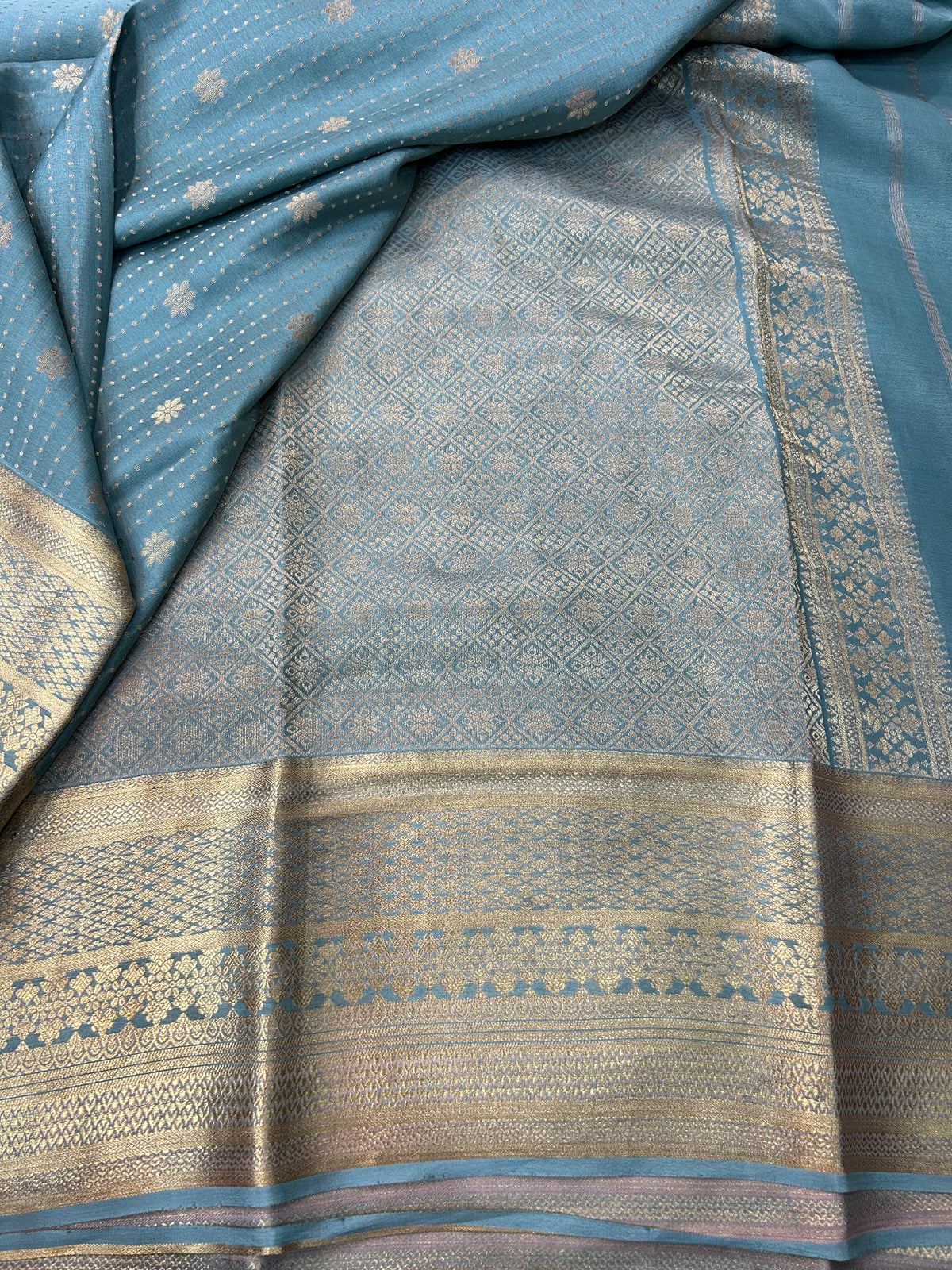 Mysore silk floral Butta
