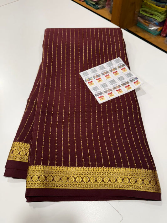 Mysore silk saree self pattern
