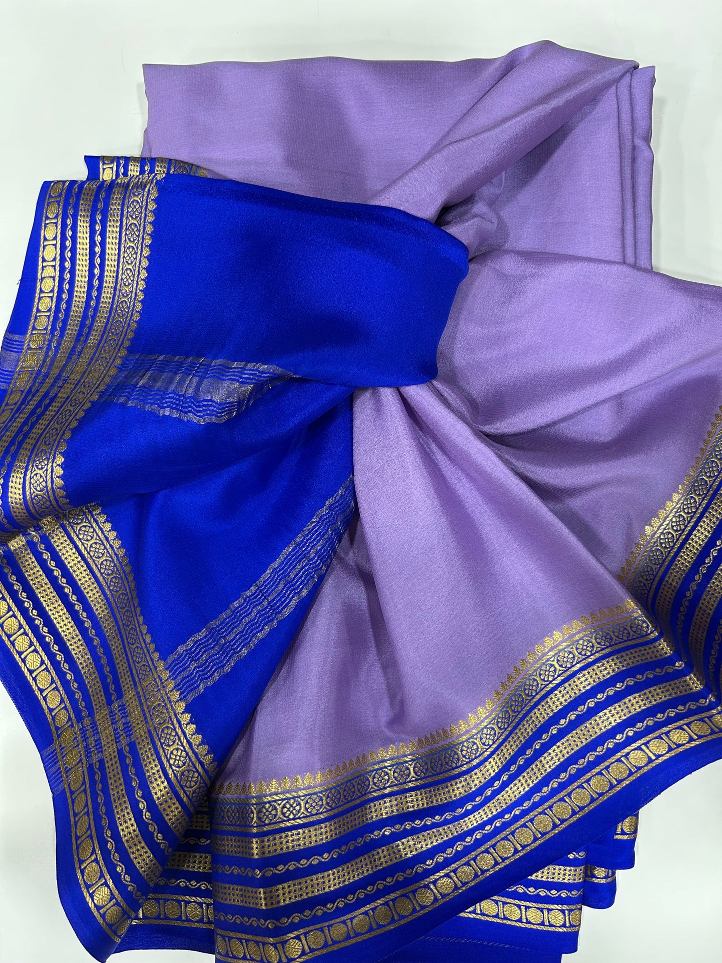 Contrast Mysore silk