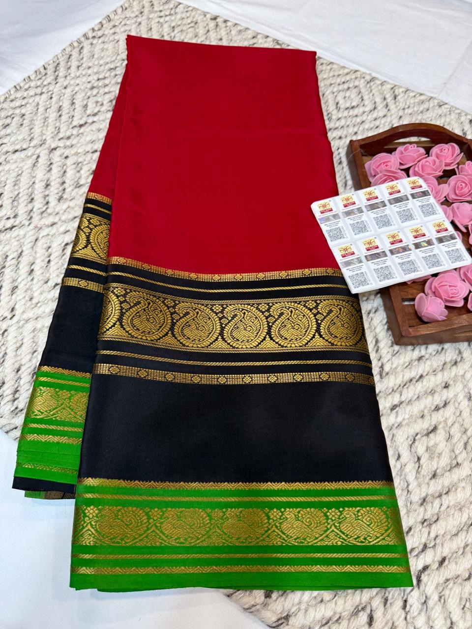 Mysore silk sarees 3D pattern