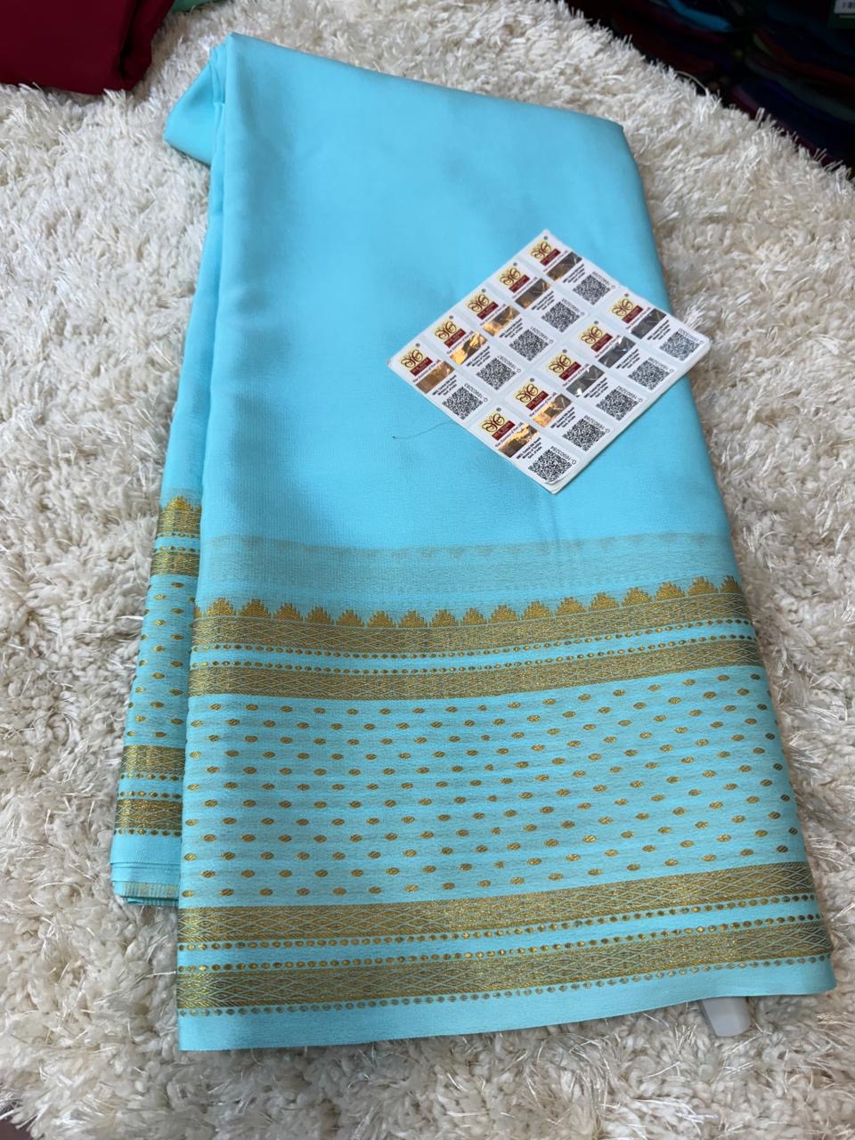 Mysore silk sarees self pattern