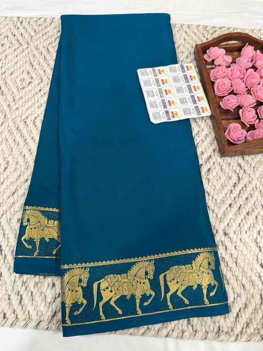 Mysore silk sarees self pattern