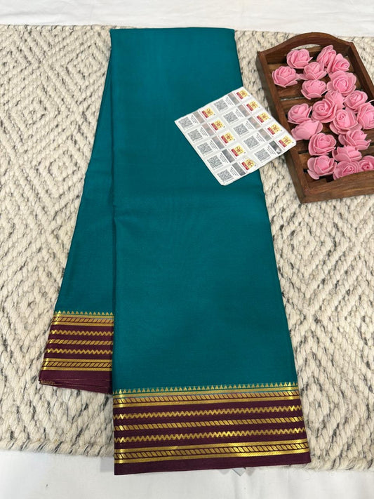 Mysore silk sarees light weight pattern