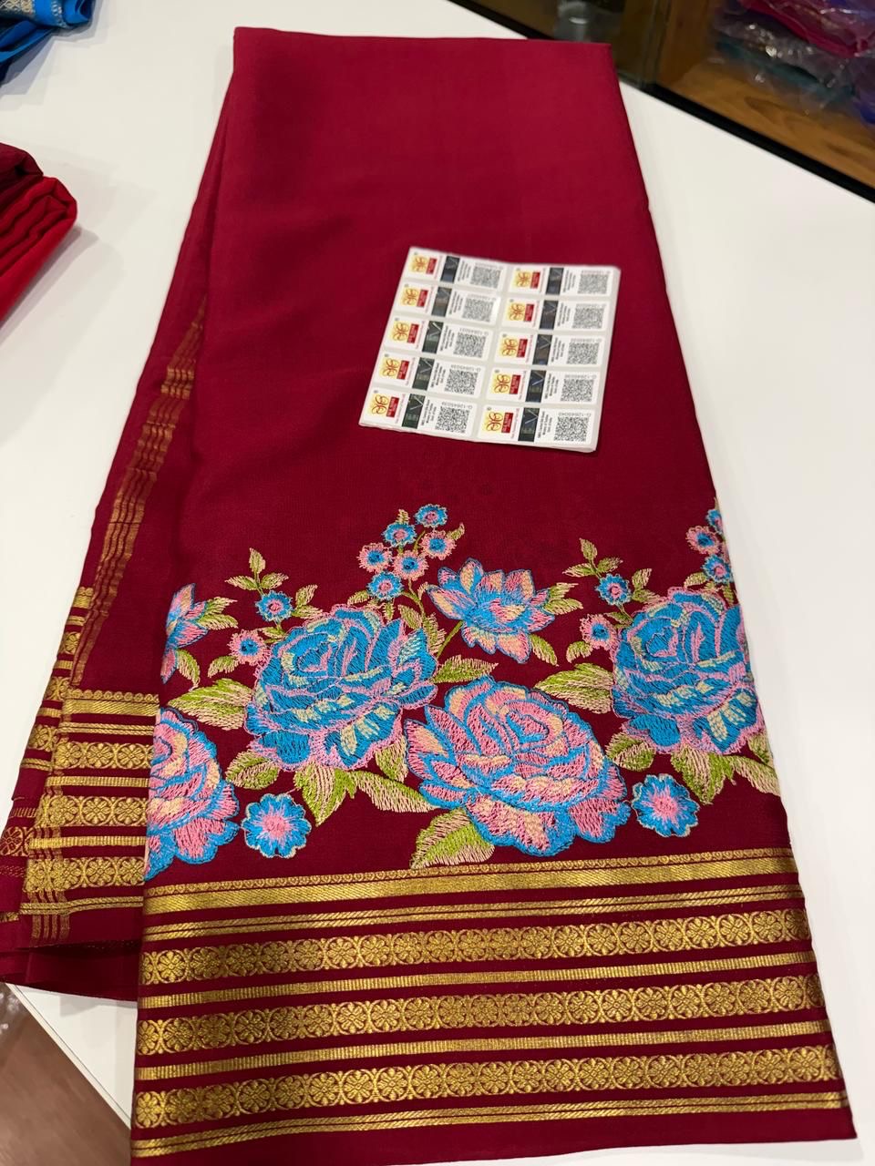 ❤️ Embroidery n Cutwork Mysore silk sarees ❤️