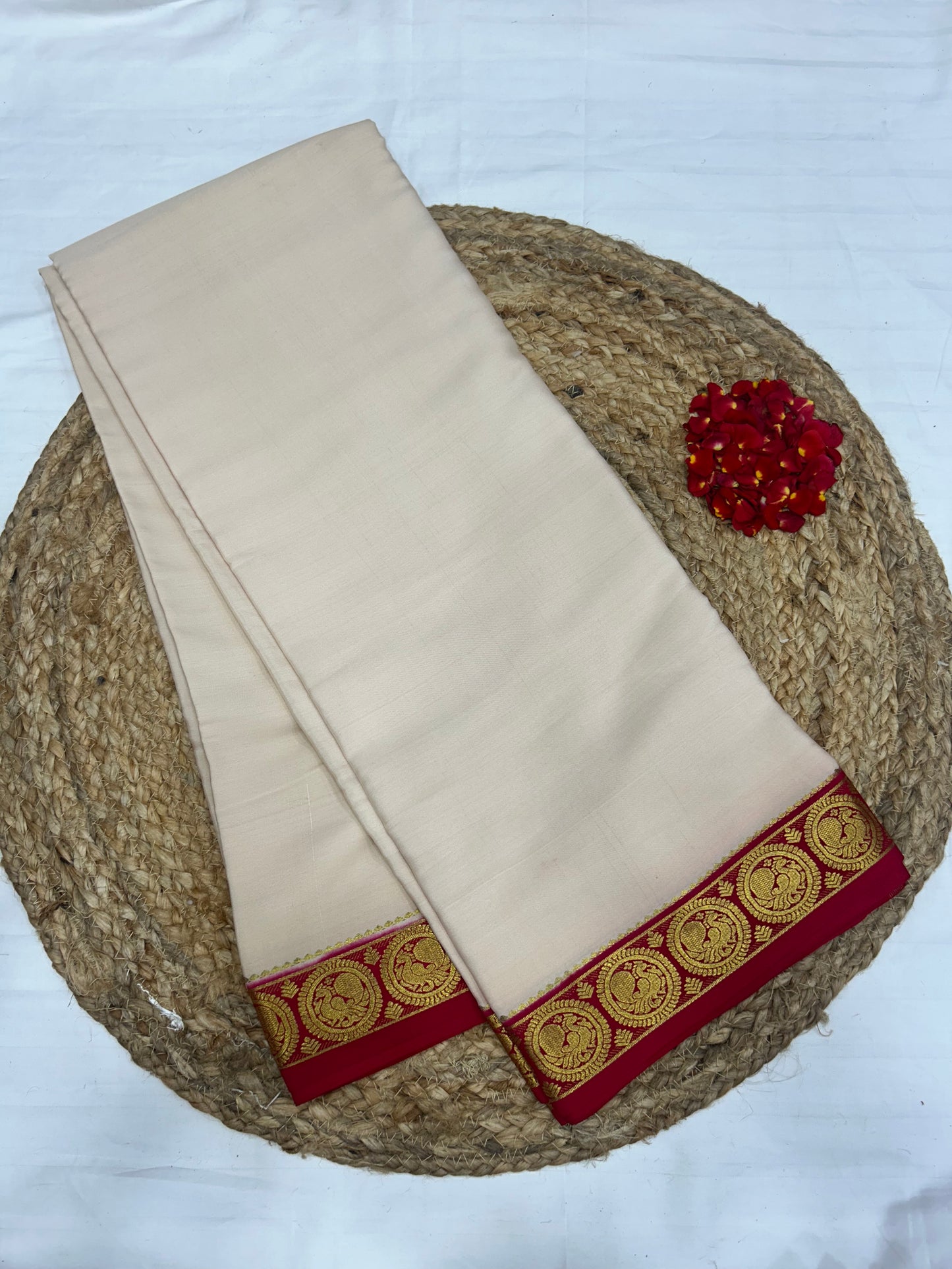 Mysore silk contrast