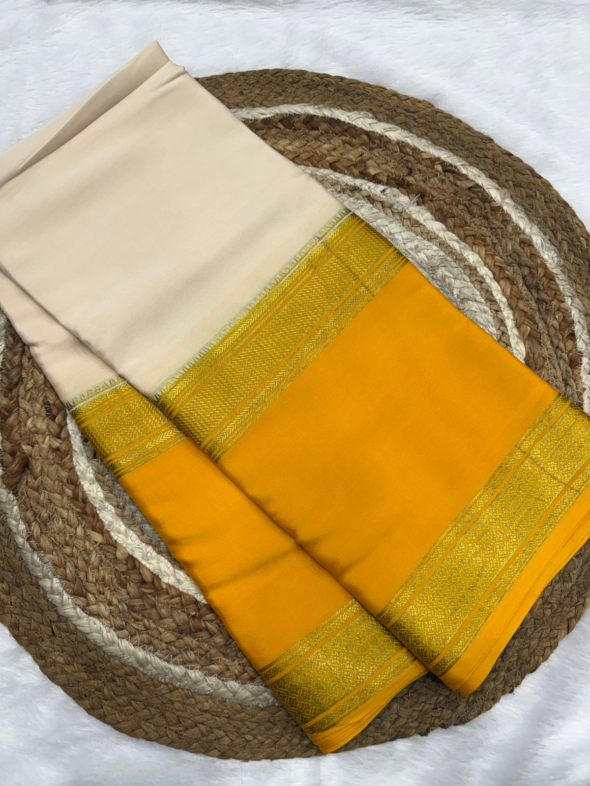 Mysore silk contrast bentex