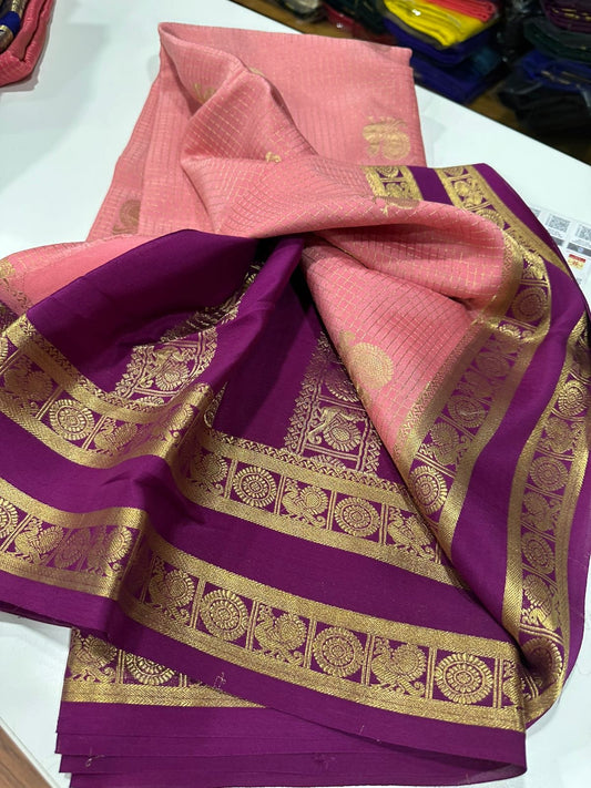 All over saree more zari consumption with beautiful color combination