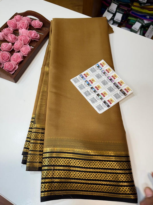 Mysore silk sarees light weight pattern