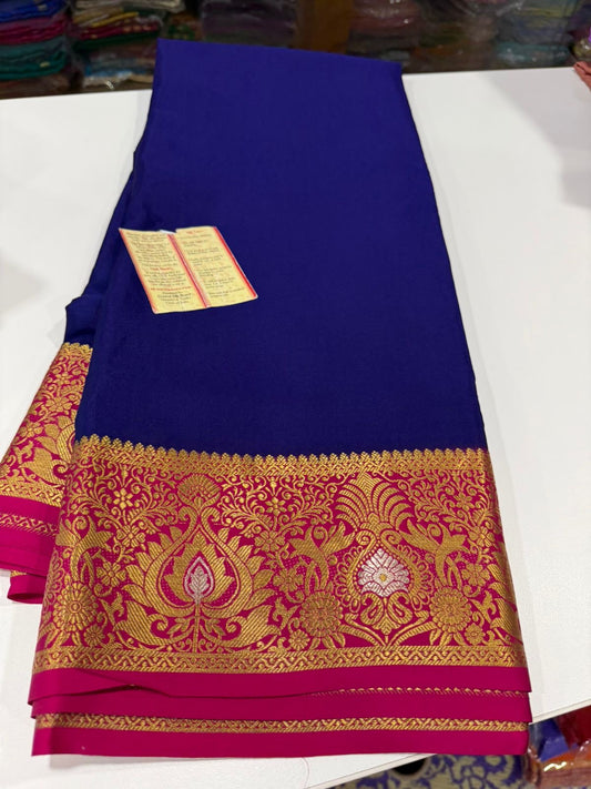 Exclusive pattern mysore silk sarees with elegant color