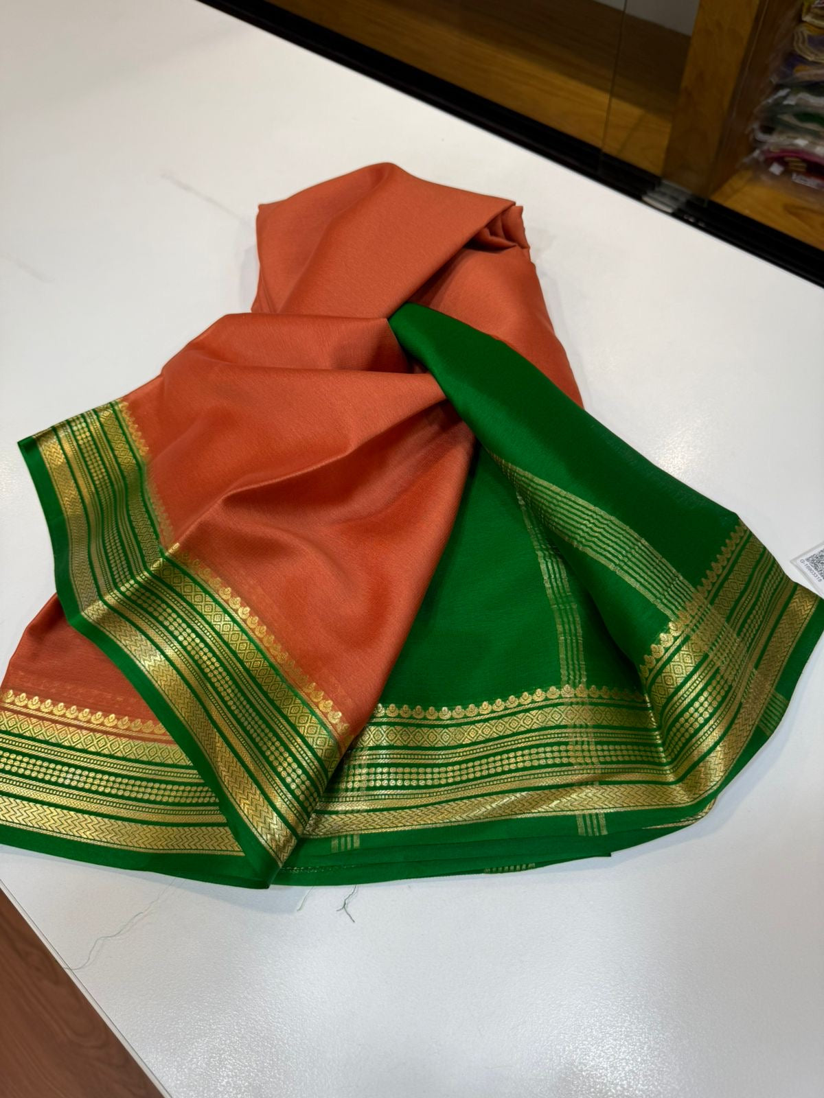 Mysore silk sarees light Pattern