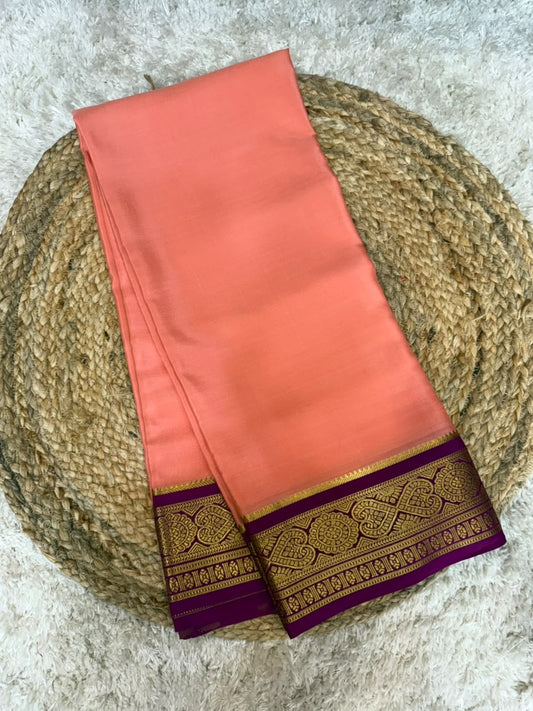 Mysore silk sarees contrast pattern