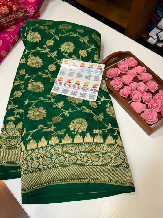Khaddi Georgette sarees