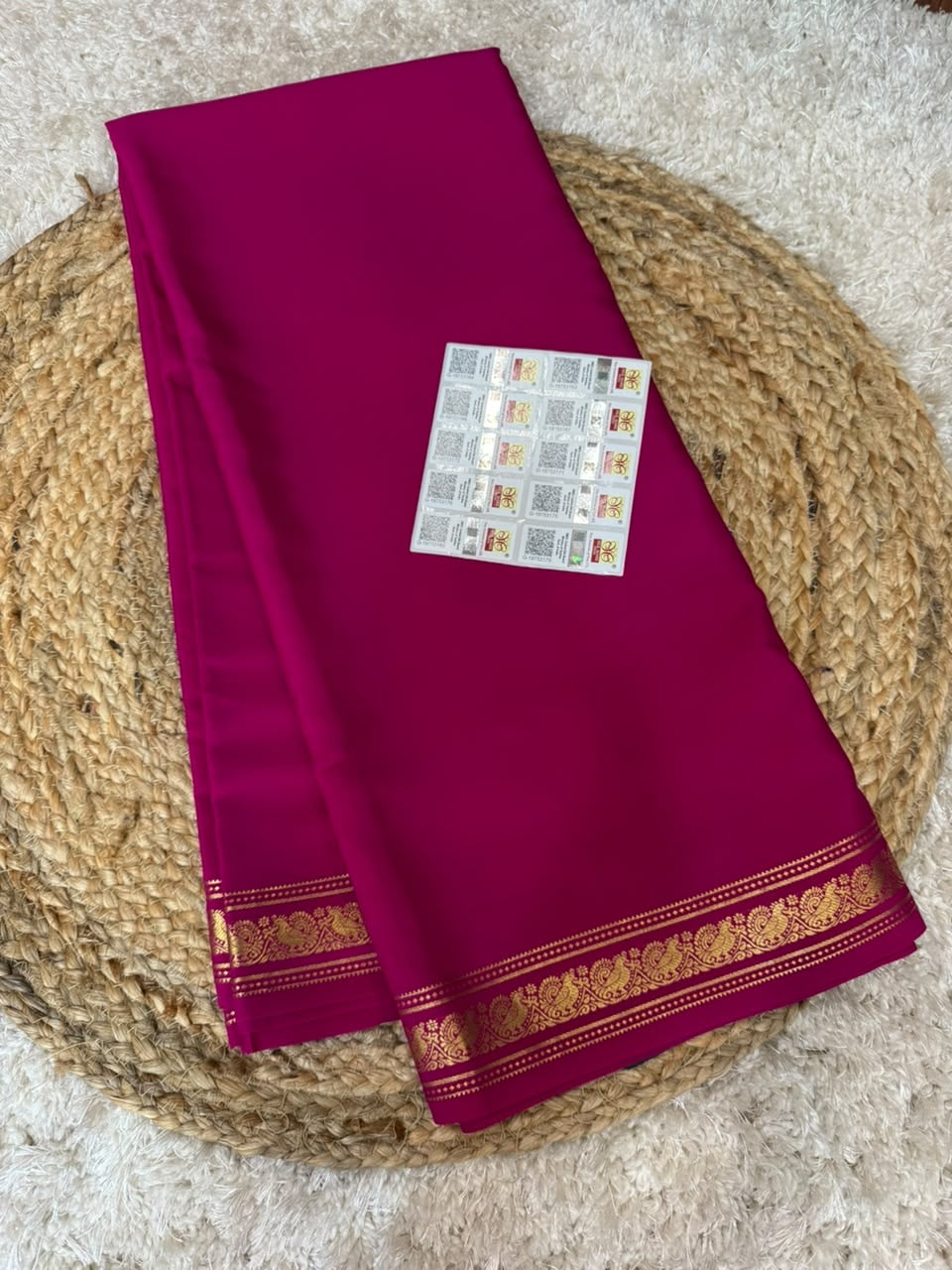 Mysore silk sarees premium zari pattern