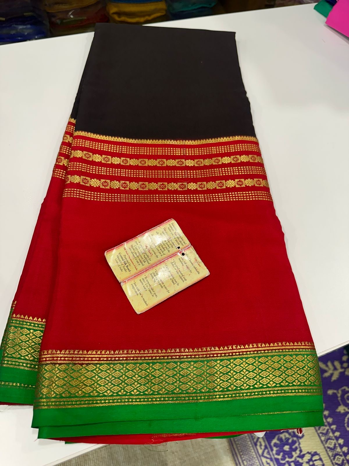 New Bentex pattern  mysore silk sarees with elegant color combination