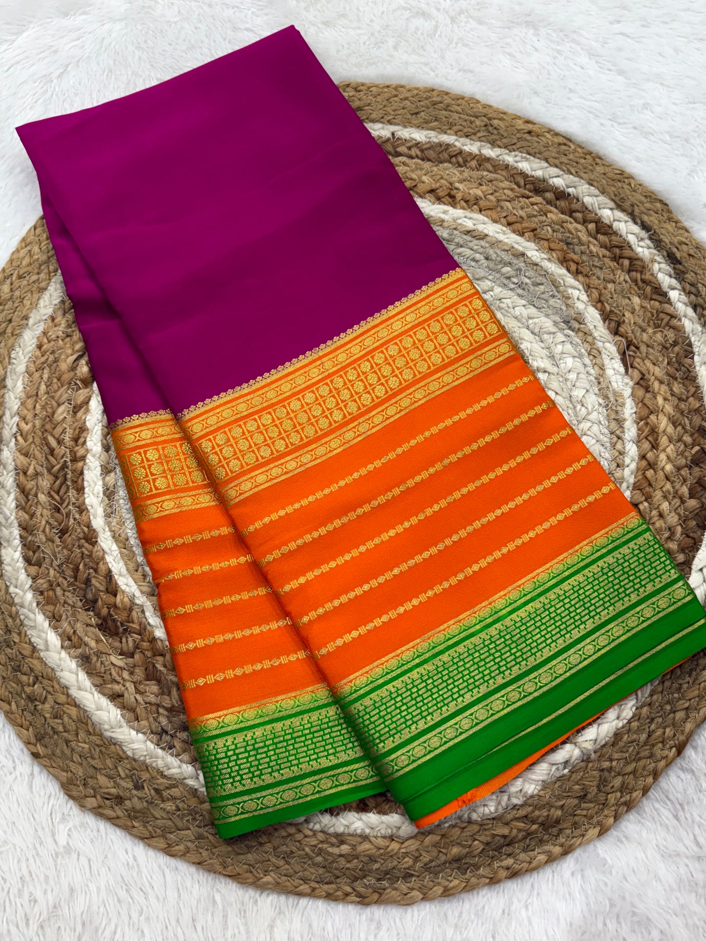 3D Mysore silk