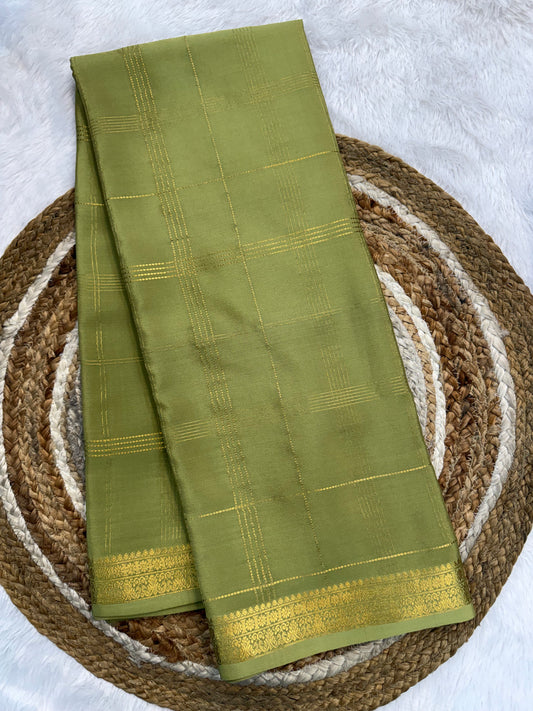 Mysore silk self checks