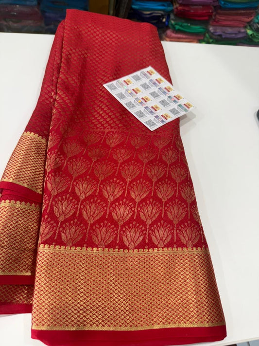 Brocade Mysore silk saree