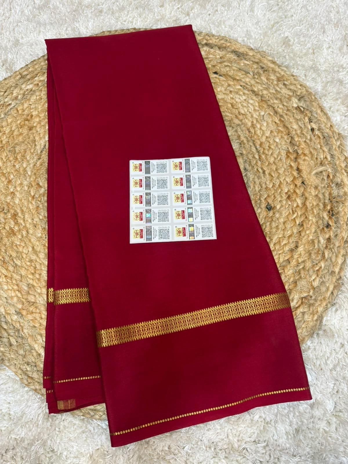 Mysore silk sarees self pattern