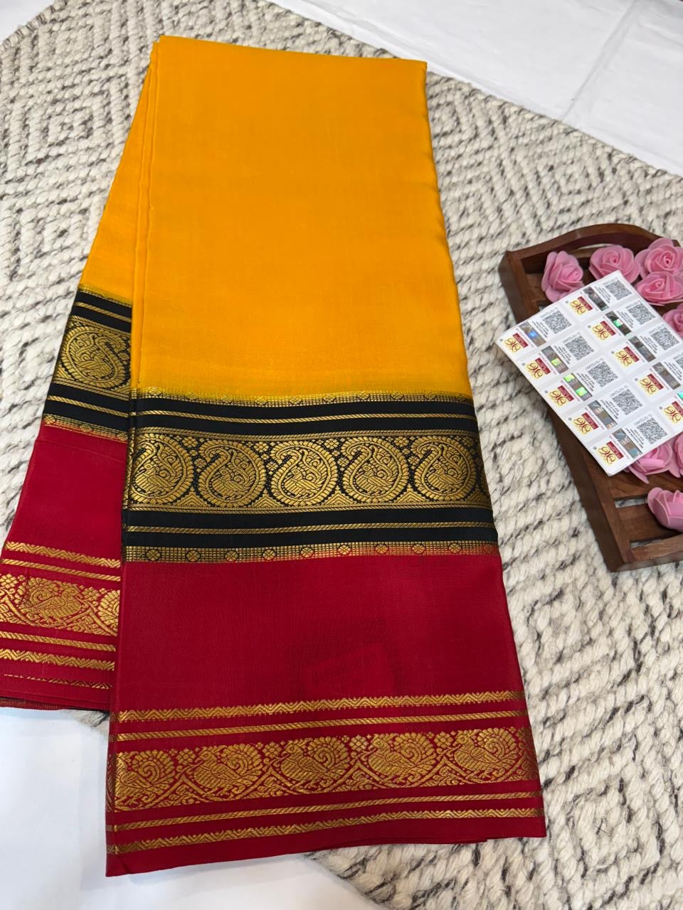 Mysore silk sarees 3D pattern