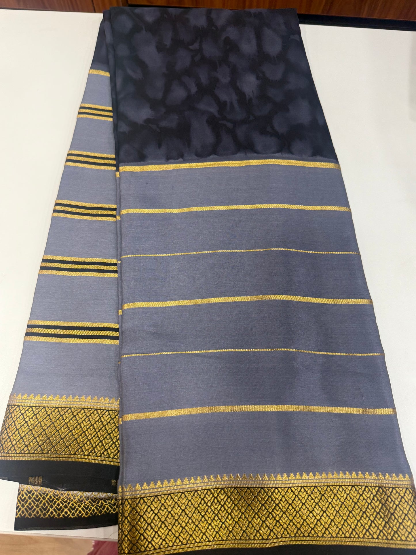 2D Shibori Mysore silk sarees