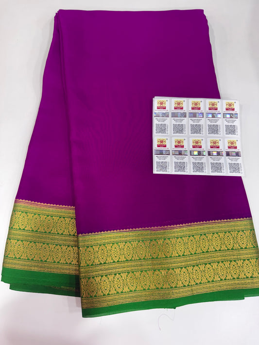 Thick border contrast sarees