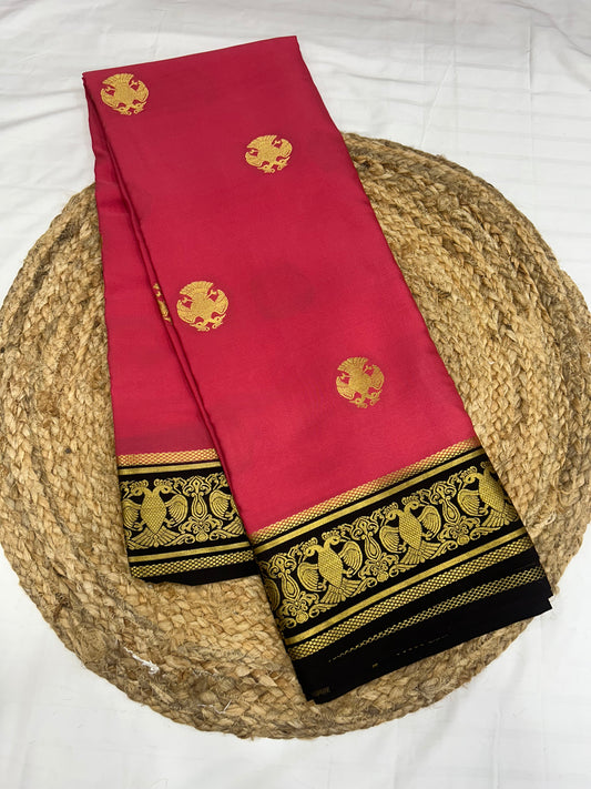 Contrast butta Mysore silk
