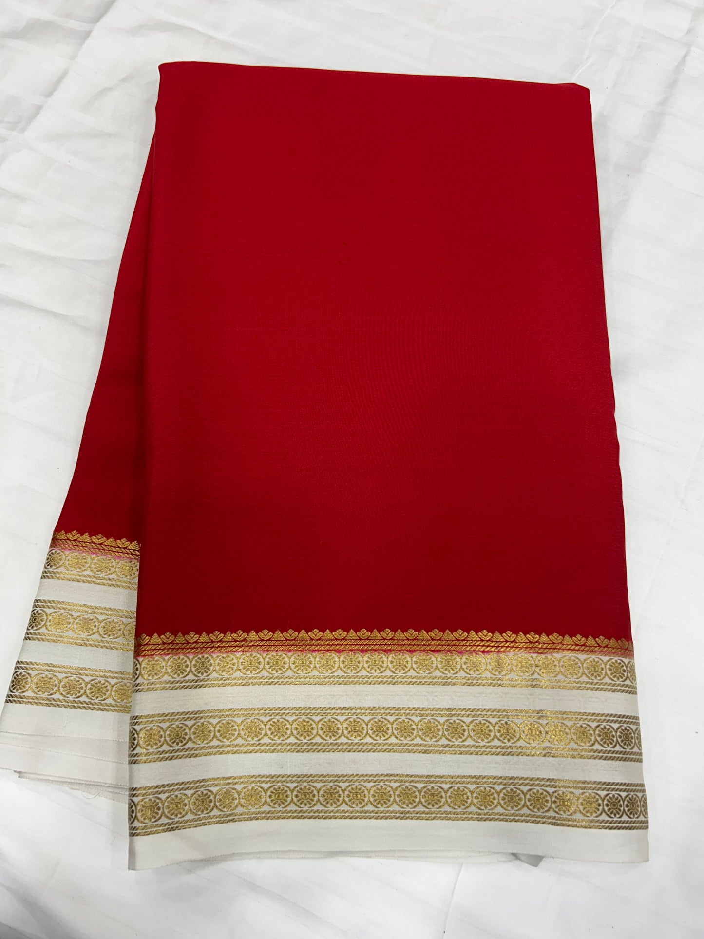 Contrast Mysore silk