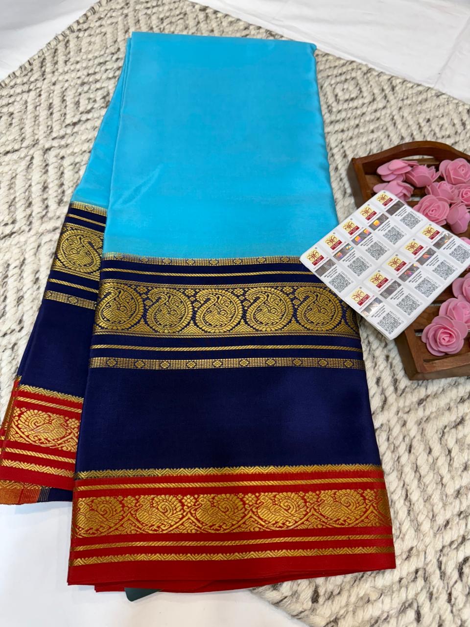 Mysore silk sarees 3D pattern