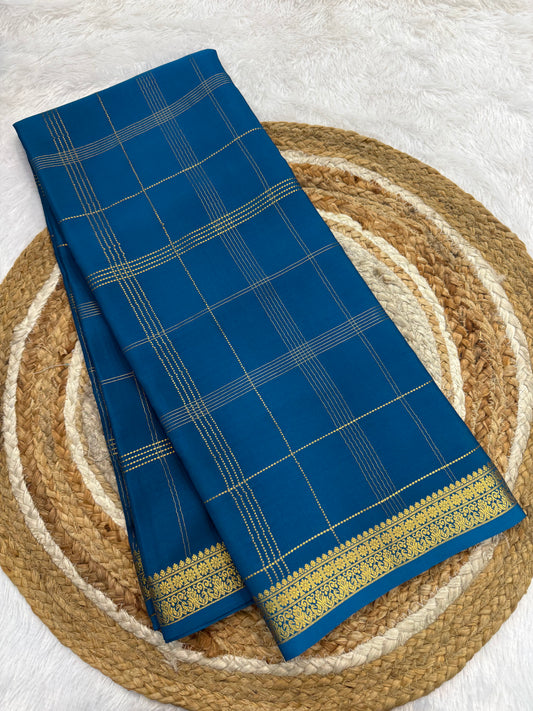 Mysore silk self checks