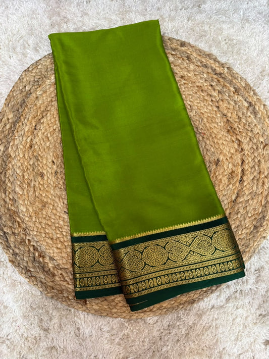 Mysore silk sarees contrast pattern
