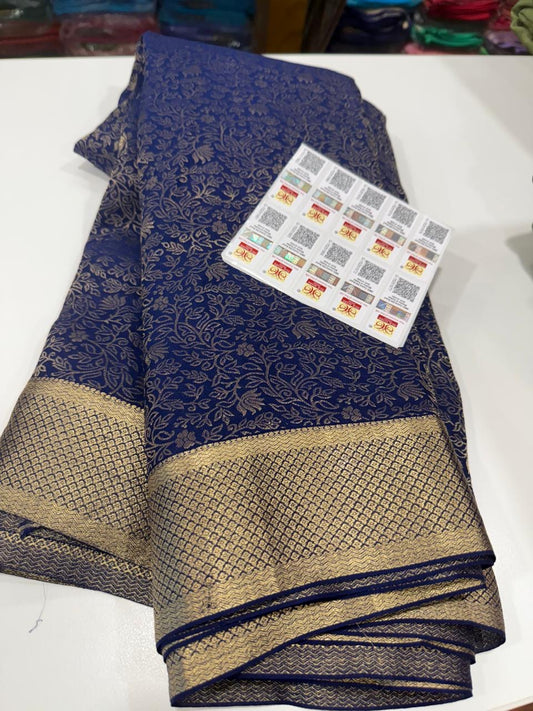 Brocade Mysore silk saree