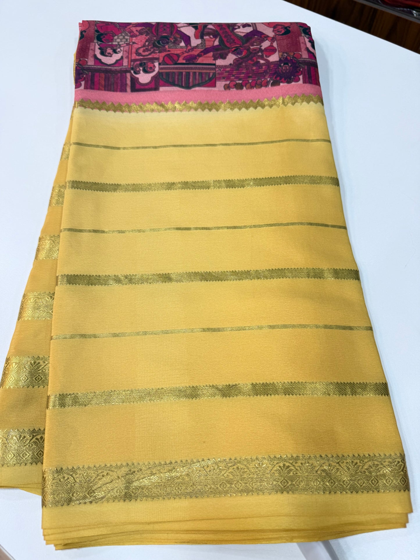 2D Shibori Mysore Silk